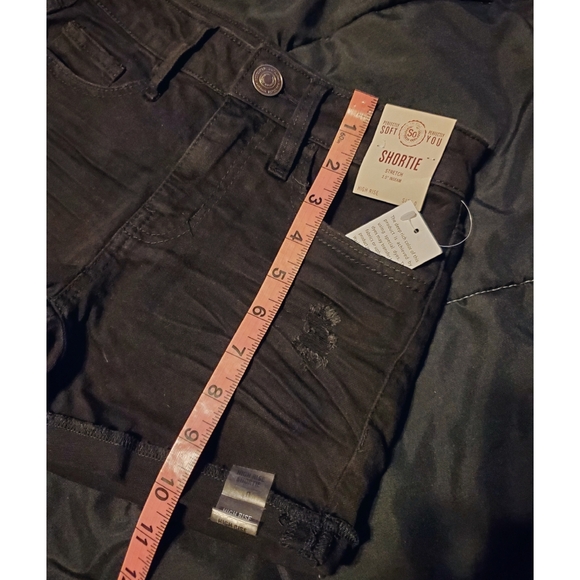 Black Juniors SO High-Rise Shortie Shorts Denim from Kohls NWT - Picture 8 of 9
